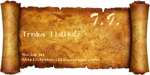 Trnka Ildikó névjegykártya