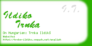 ildiko trnka business card